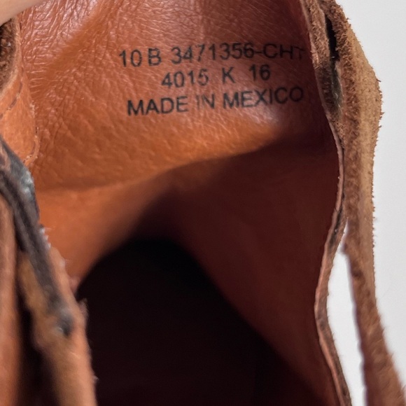 Frye Meghan Ankle Boots Women’s Size 10B Booties Brown Suede Heels - Picture 12 of 13